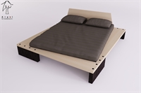 Letto diago naturale con piedi wengè