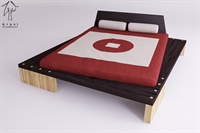 Letto Diago wengè con piede naturale