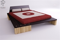 Letto Diago wengè vista tre quarti