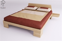 Letto Zen con comodini sospesi senza cassetto