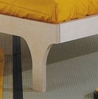 Letto Kuann - particolare del piede