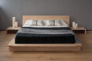 Letto in legno zen