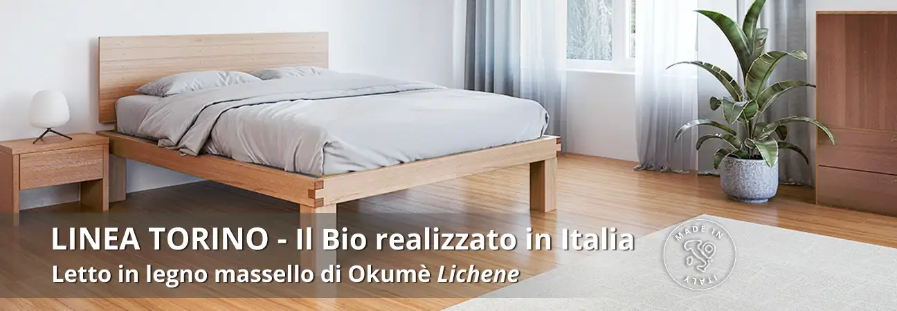 TORINO Letto contenitore in legno massello By Vivere Zen