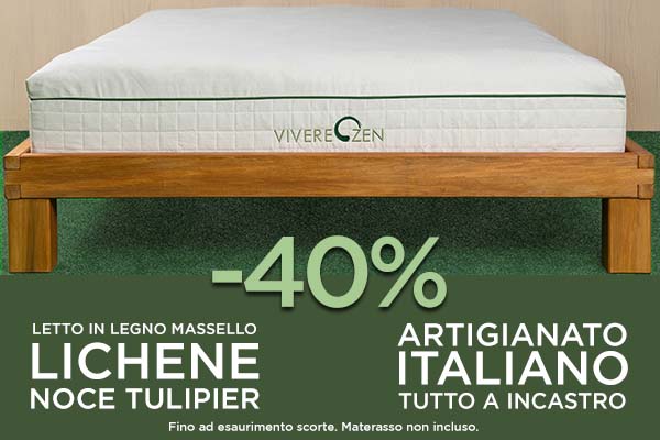 TORINO Letto contenitore in legno massello By Vivere Zen