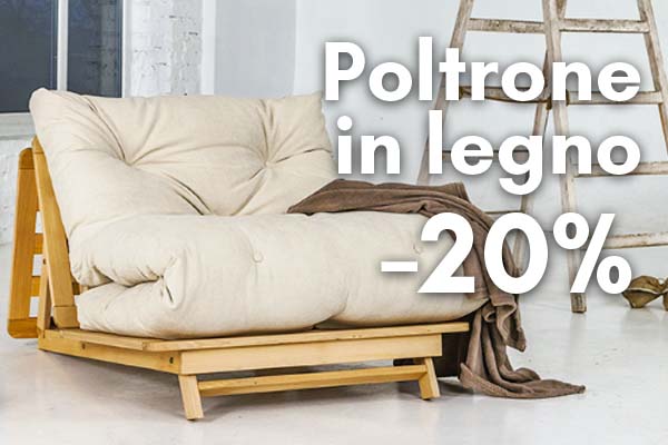 Poltrone letto in legno -20%
