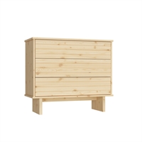 Cassettiera in legno di pino Kommo Dresser - Naturale
