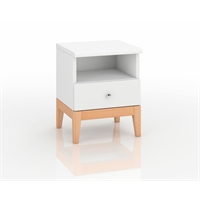 Comodino in legno di Pino - Livia (1 cassetto) Comodino in legno di Pino - Livia (1 cassetto)