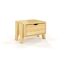 Comodino in legno massello di Pino - Foglia Mini con cassetto Comodino in legno massello di Pino - Foglia Mini con cassetto