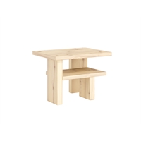 Comodino in pino con ripiano - Japan Sidetable  Non verniciato Karup Design