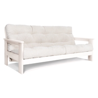 Divano letto futon Levante Bianco/Cioccolato Divano letto futon Levante Bianco/Cioccolato