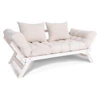 Divano letto futon Nova Bianco/Cioccolato Divano letto futon Nova Bianco/Cioccolato