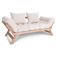 Divano letto futon Nova Non Verniciato/Naturale/Noce Divano letto futon Nova Non Verniciato/Naturale/Noce