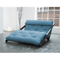 Divano letto futon/chaise longue Figo Wengé - Zen Divano letto futon/chaise longue Figo Wengé - Zen