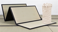 Kit Futon a porter + Tatami pieghevole (90x200x1,2cm) Kit Futon a porter + Tatami pieghevole (90x200x1,2cm)