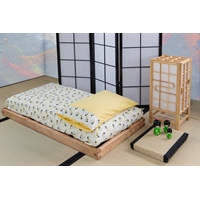 Lettino artigianale montessoriano - Bio Wood - Altezza 7/13 cm + Futon Bio Lettino artigianale montessoriano - Bio Wood - Altezza 7/13 cm + Futon Bio