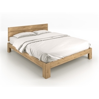 Letto artigianale in legno massello di rovere - Sambuco