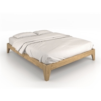 Letto artigianale in legno massello di rovere - Sambuco Diago