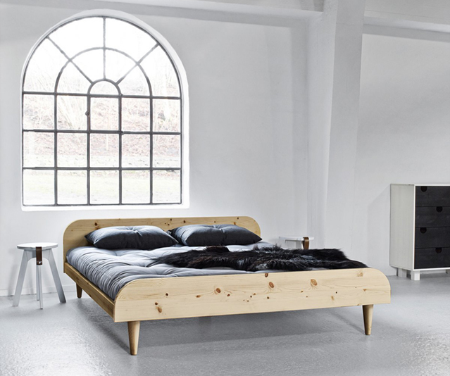 Letto in legno - Twist Naturale (con testata) - Vivere Zen