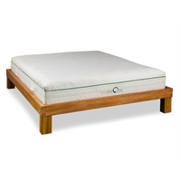 Letto in legno massello artigianale - Lichene Tulipier con e senza testata