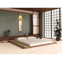 Letto tatami giapponese, artigianale in legno massiccio - Hako