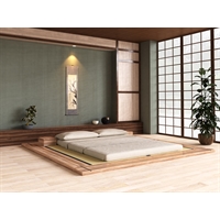 Letto tatami giapponese, artigianale in legno massiccio - Heya