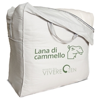 Piumino 4 stagioni lana di cammello 150+300gr/mq, Tessuto puro cotone