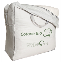 Piumino estivo in cotone bio 150gr/mq, Tessuto puro cotone bio