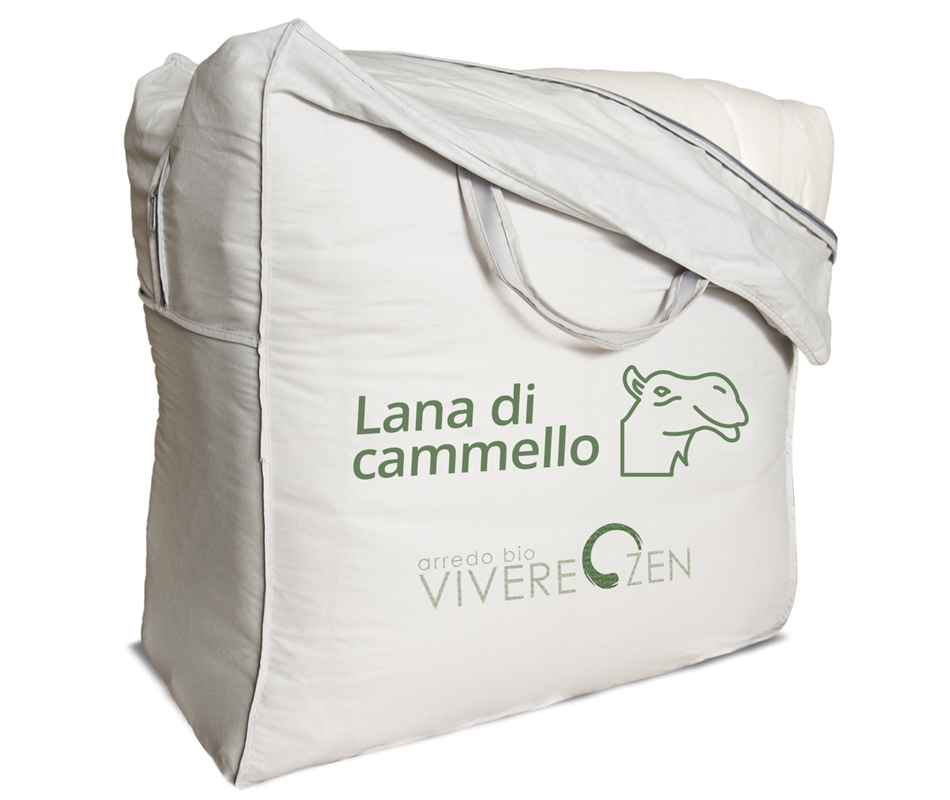 Piumone letto singolo lana bio-medio 450gr/mq - AlgoNatural