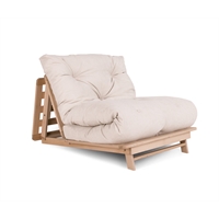 Poltrona letto futon Origami Naturale/Noce
