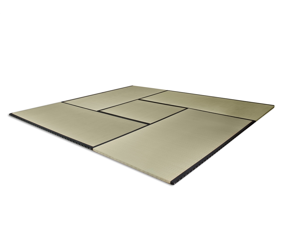 Set 5 Tatami tradizionali (2,7x2,7 metri) - alti 5,5 cm - Vivere Zen