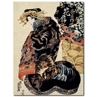 Stampa Giapponese - Eisen, La Cortigiana Hanaogi della casa di Ogi-ya Stampa Giapponese - Eisen, La Cortigiana Hanaogi della casa di Ogi-ya