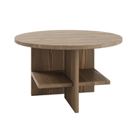 Tavolino in pino massiccio - Rondure Table 75 Marrone Carruba Karup Design