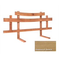 Testiera letto in legno massiccio artigianale - Torii in Rovere 