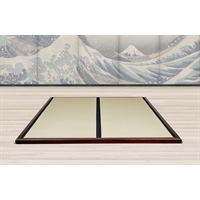 Wood Frame Dark - Cornice in Legno color Noce + Tatami Wood Frame Dark - Cornice in Legno color Noce + Tatami