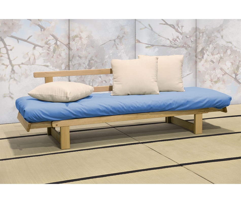 Tiita Divano Letto Pieghevole Singolo - Materasso Da Pavimento 190x68x12 Cm Con Cuscino - Beige - Per Ospiti E Campeggio