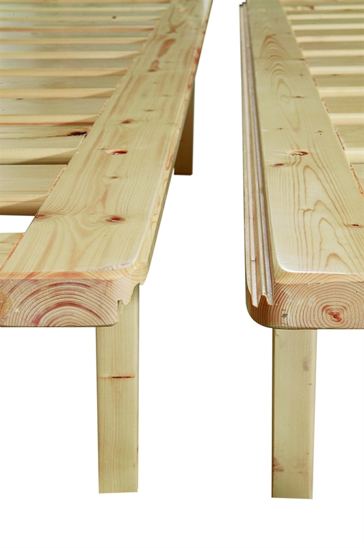 Letto a doghe matrimoniale componibile LM2 (abete) - Vivere Zen Letto a doghe matrimoniale componibile LM2 (abete) - Vivere Zen