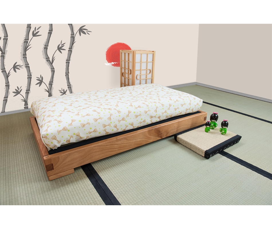 Lettino montessoriano artigianale per bambini - Akachan + Futon e Tatami  inclusi - Vivere Zen