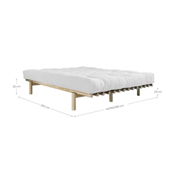 Letto in legno - Pace Bed Karup Design - Nero