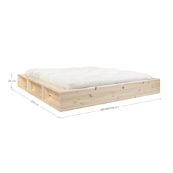 Letto in legno - Ziggy Bed Karup Design - Nero