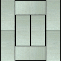 Set 6/8 Tatami ribassati 90x180cm (2,7x3,6 o 3,6x3,6 metri) - alti 2,5 cm