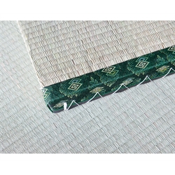 Bordo Tatami - 11 - Decorato su fondo verde (solo 80x200 e 90x200)