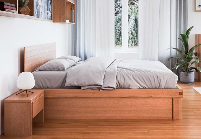 Letto Lichene con cassetti