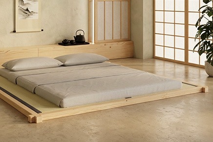 tatami e cornici in legno