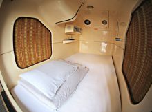 futon capsule hotel