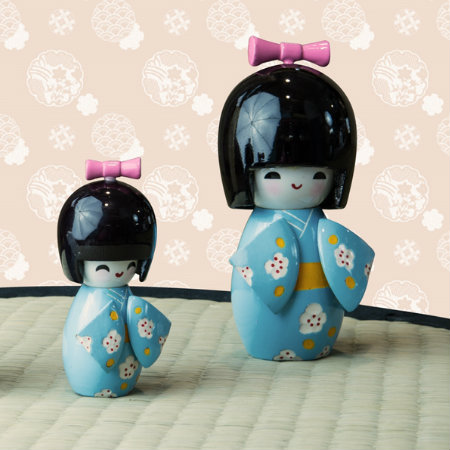 Bamboline giapponesi Kokeshi