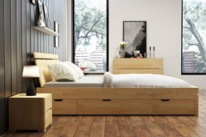 Letto in legno Sparta con cassetti
