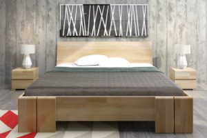 Letto in legno con contenitore Vestre