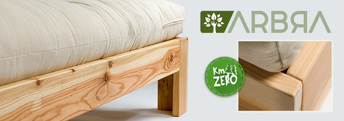 Linea artigianale ARBRA - letto in cedro naturale