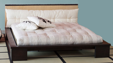 Double bed / tatami / contemporary / wood - ISOLA - Cinius